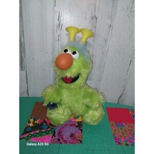 Rare Mr. Honker Applause Plush Muppet Doll Sesame Street Green Toy Honks 11” Vtg